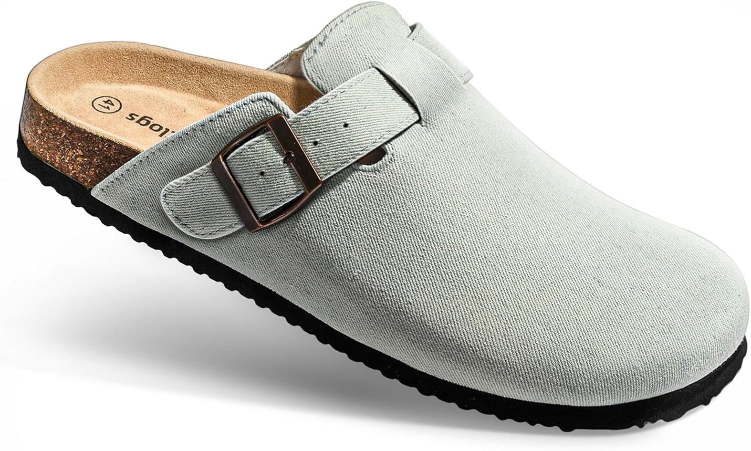 BULLIANT Comfort Clogs Slippers Sandals Nurse Work Shoes Unisex for Men Women with Cushioned Cork-Footbed 11 Women/9 Men Cambridge Blue4167