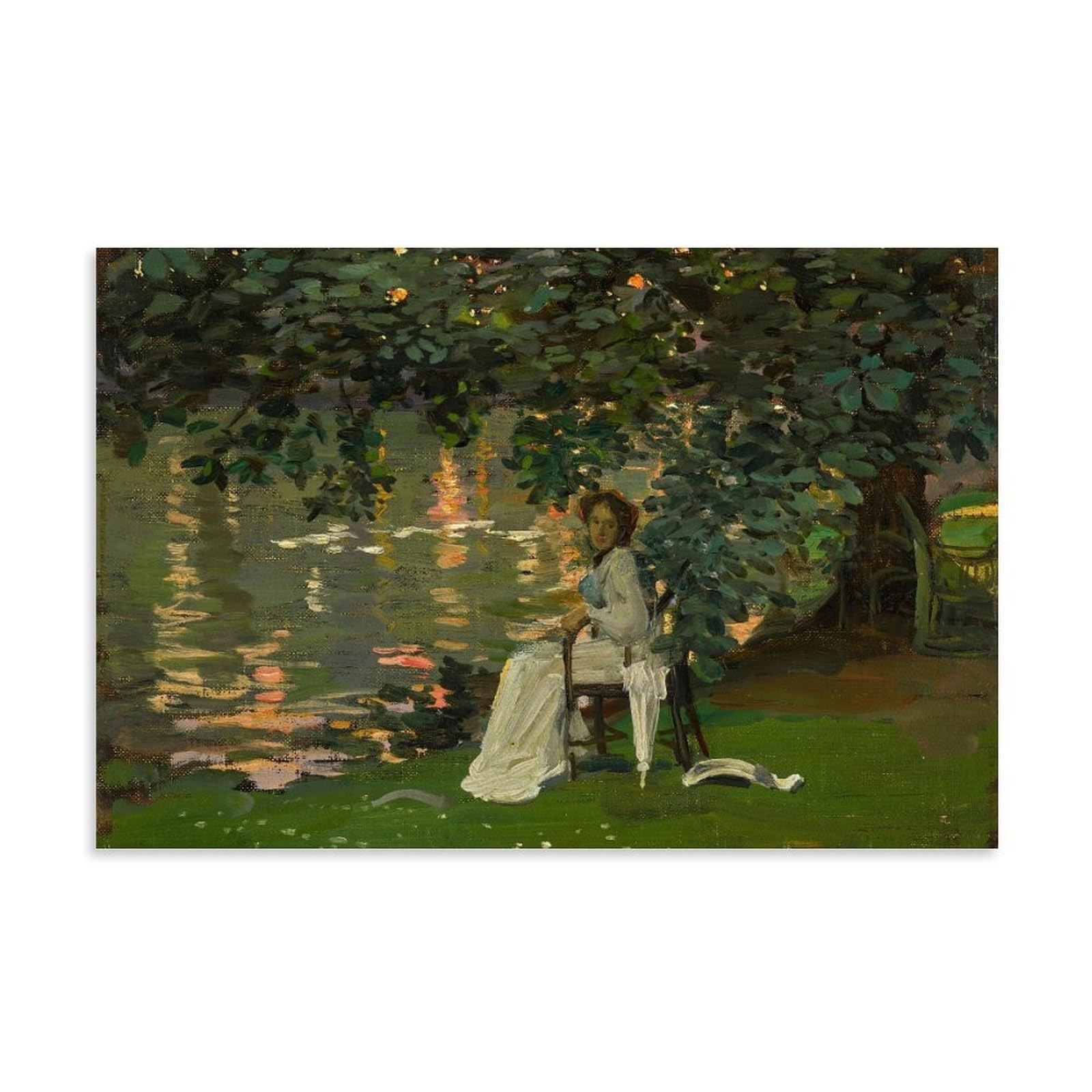 Affiche d'art John Lavery Sous les Arbres de haute précision pour décoration - 8