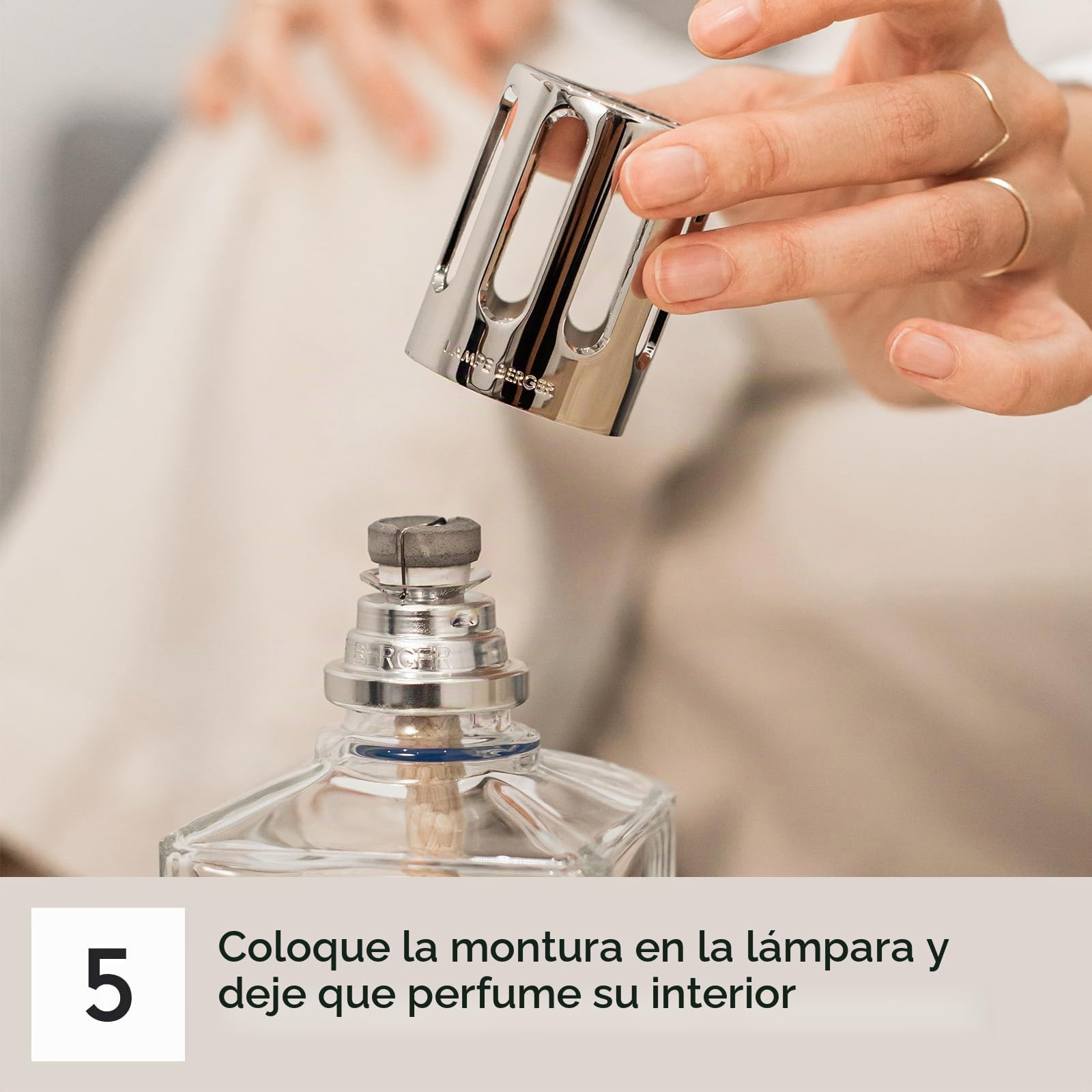 Maison Berger – Recarga Lampe Berger Poussière d'Ambre 1 Litro – Ámbar y vainilla – Fragancia Oriental cálido – Fabricado en Francia