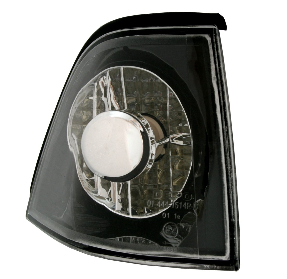 AD Tuning GmbH & Co. KG 960024 Frontal Set de Intermitentes, Vidrio Claro Negro