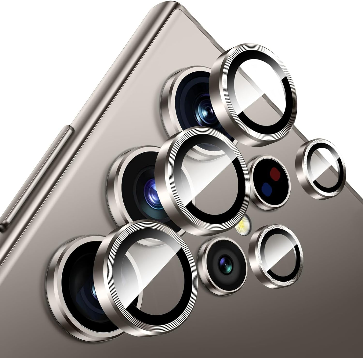 VONZEE for Samsung Galaxy S24 Ultra Camera Lens Protector, Scratch-Resistant Ultra-Thin Tempered Glass with Aluminum Edging, Galaxy S24 Ultra Case Friendly, Set of 1 | Titanium Grey (B0CX8X7JNL) Amazon Price History, Amazon Price Tracker