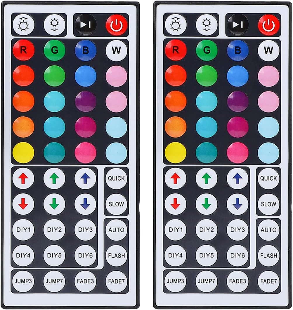 SUPERNIGHT 44 Keys RGB LED Light Strip Wireless Remote Controller Led Light Remote Replacement for SMD 5050 2835 3528 Led Strip Lights