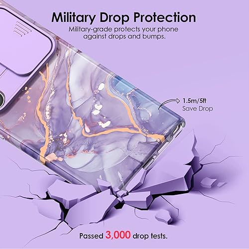 Miniatura 4 de Funda para Samsung Galaxy S23 Ultra con Cubierta Deslizante para Cámara, Funda Samsung S23 Ultra Resistente a Golpes Delgada Fina Ligera, Patrón
