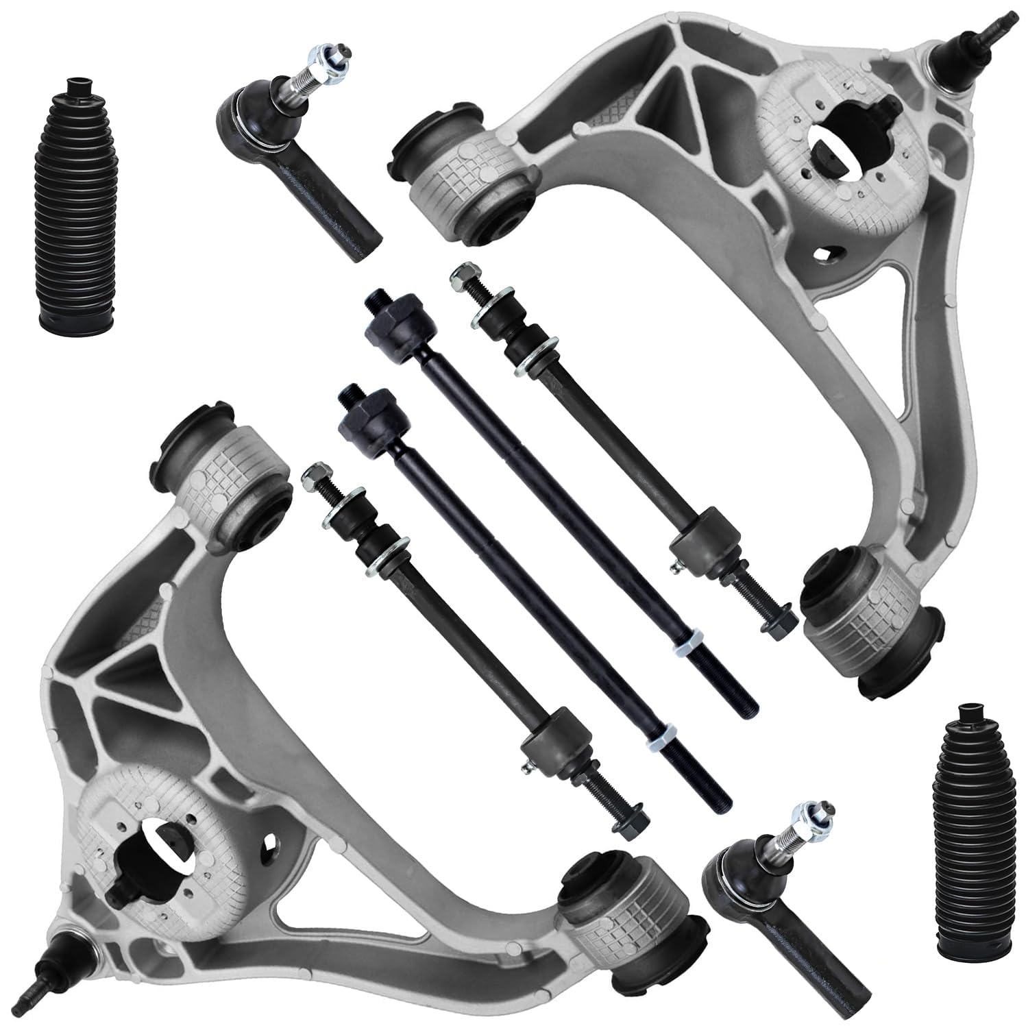 Detroit Axle - RWD 10pc Front End Suspension Kit for 2013-2018 Ram 1500