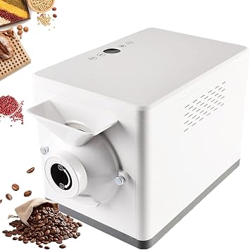Coffee Roaster Electric Coffee Bean Roaster Electric Drum Coffee Roaster Electric Nut Peanut Cashew Chestnuts Roasting Machine 1.5kg Capacity Non-Stick for Cafe Shop Home Use