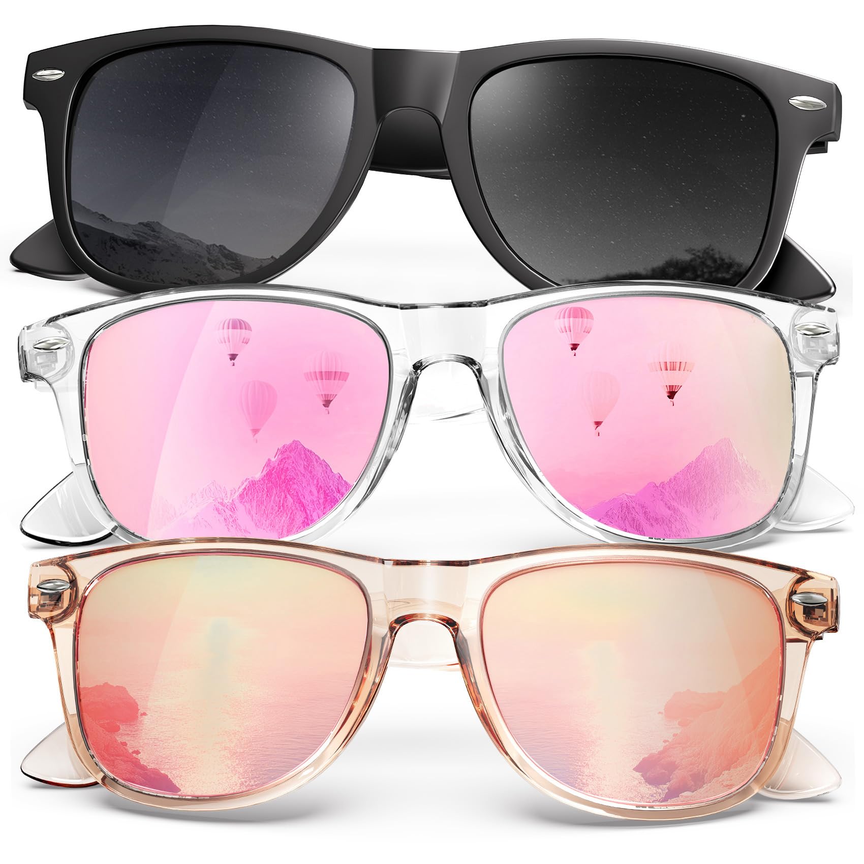 KALIYADI Polarized Sunglasses for Men and Women Matte Finish Sun glasses Color Mirror Lens UV Blocking