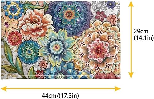 Miniatura 5 de 4 manteles lavables para el hogar, casa de campo y playa, fáciles de limpiar, plegables, resistentes al calor, tejido de PVC, rectangulares, flores