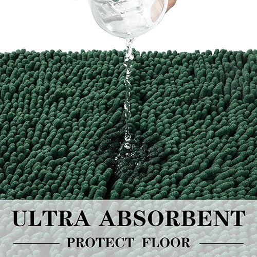 Miniatura 5 de SONORO KATE Alfombra de baño, antideslizante, suave, acogedora, gruesa, para baño, alfombras de felpa para bañeras, duchas de lluvia absorbentes de