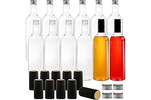 Supreme Wine Storage Solution: WUWEOT 750ml Clear Plastic Wine Bottles with Screw Caps