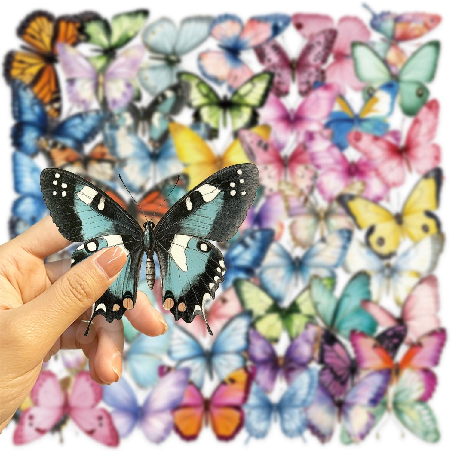 Flower Stickers for Laptop(300 PCS),Gift for Children Teens Adults Girl Boys,Cute Flower Waterproof Stickers for Skateboard,Scrapbook,Bike,Phone,Computer,Luggage Water Bottle Guitar - Image 4