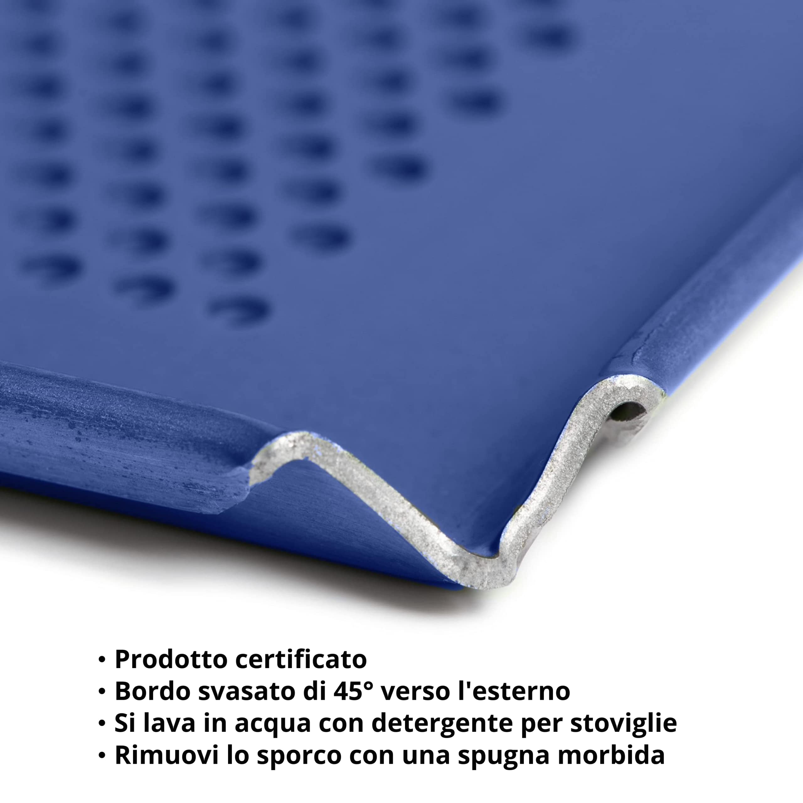 Teglia Forno Microforata 30x40cm In Alluminio - Rivestimento Ceramicfood Antiaderente Per Pane E Pizza - Foto 7