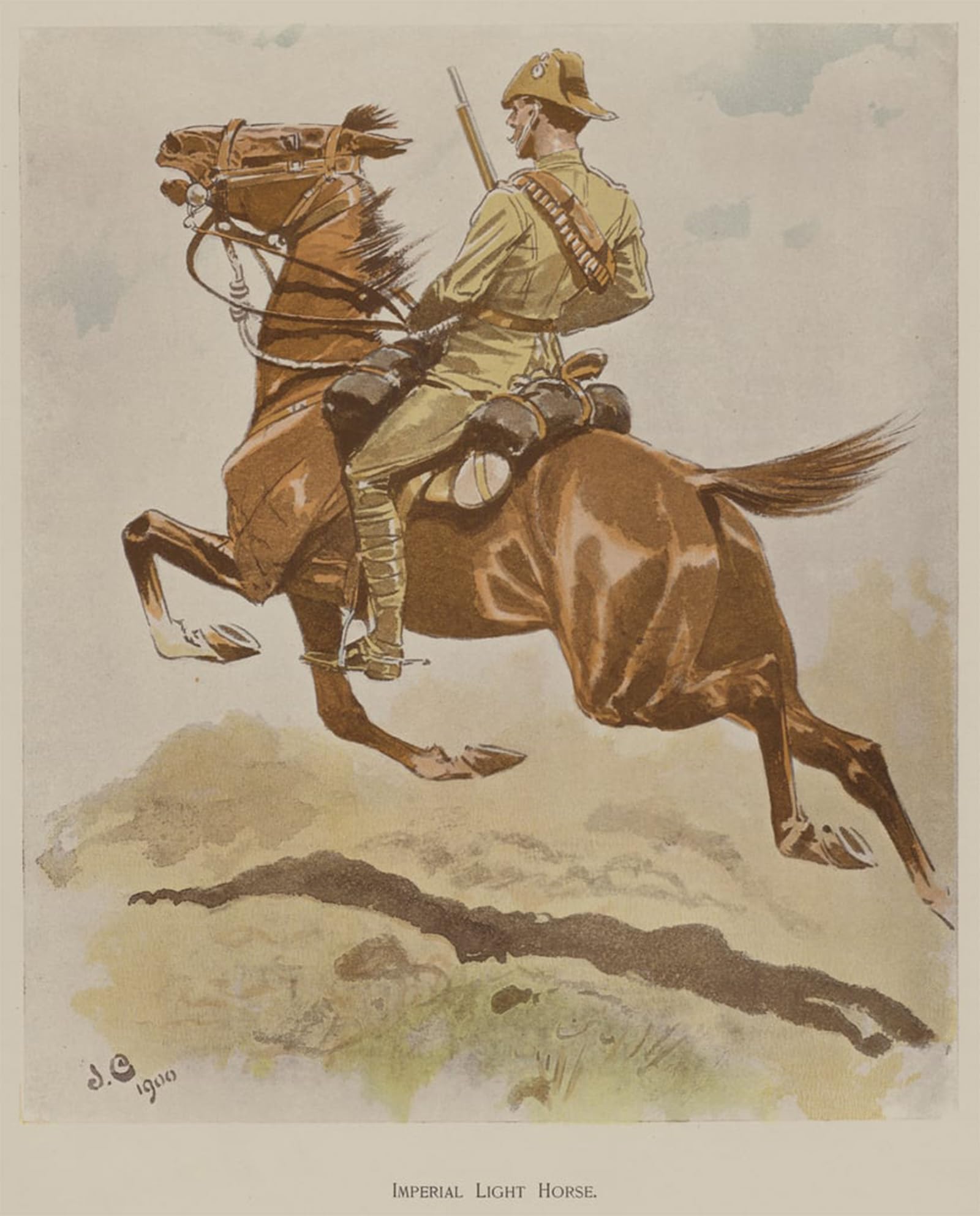 SERENDIPITP Aesthetic Poster Photo Wall Print Retro Picture Imperial Light Horse by John Charlton Modern Wall Artwork for Home Decor 60x90cm