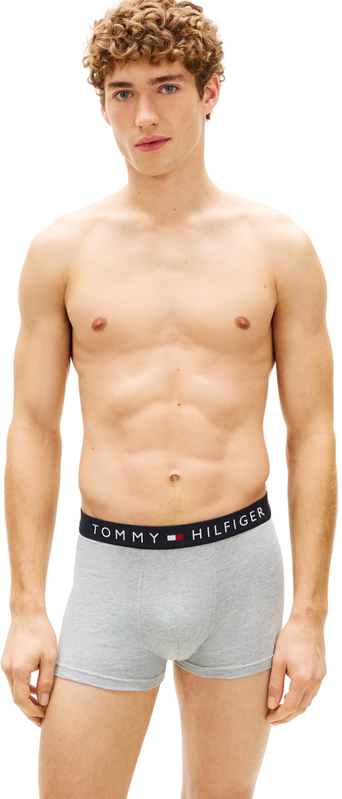 Tommy Hilfiger Męskie bokserki 3P UM0UM03400, beżowy, L, Beżowy (szary Htr/Szary Htr/Szary Htr), L