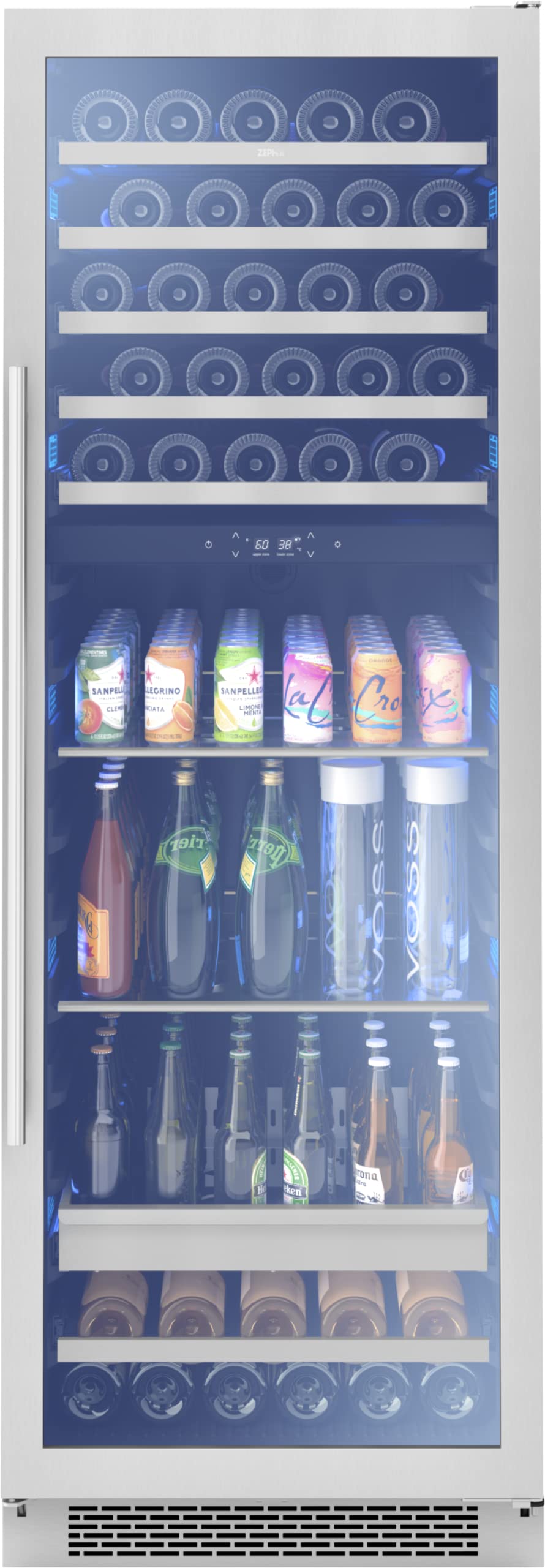 Buy Zephyr 24'' Wine Fridge & Beverage Refrigerator Dual Zone Full Size