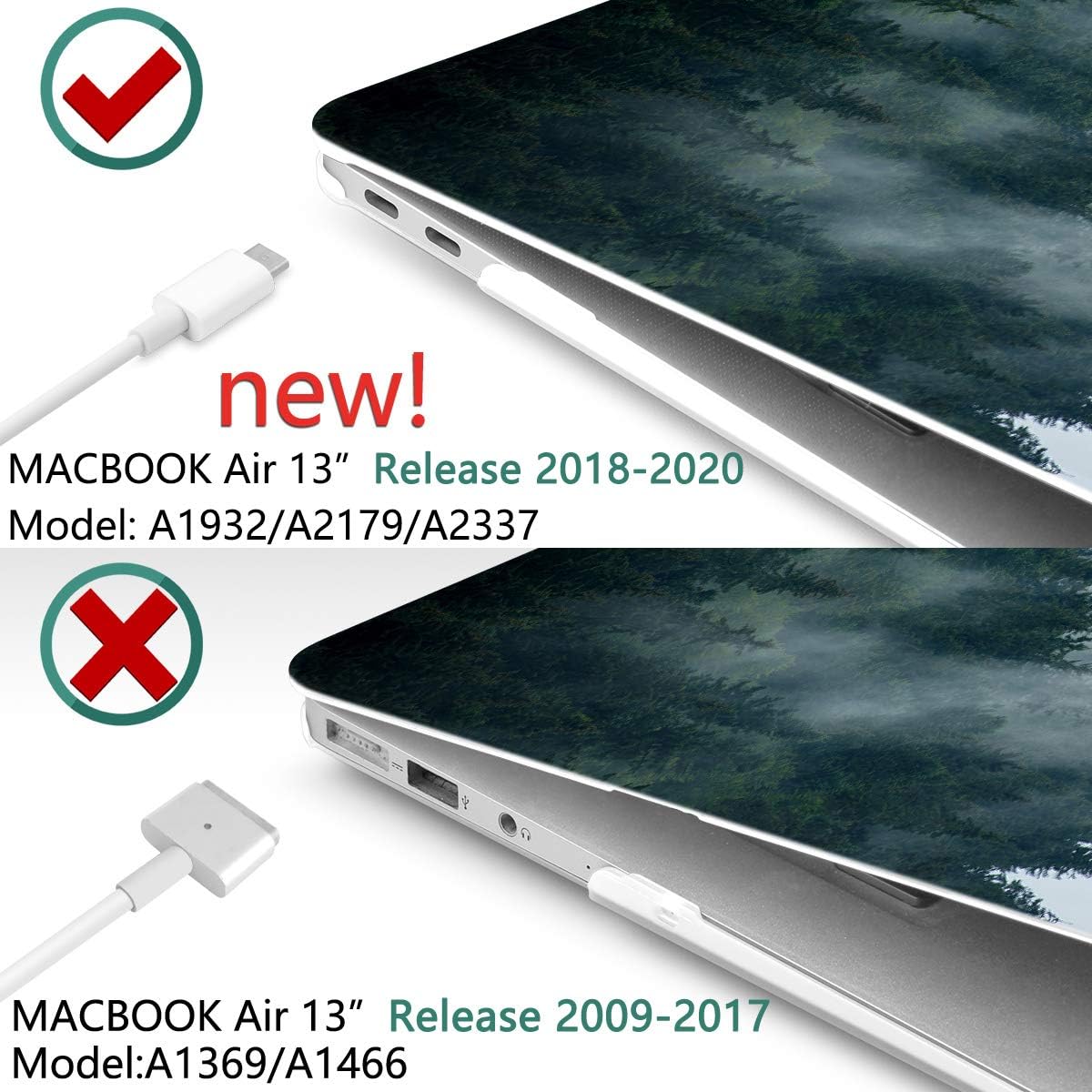 Review Batianda Laptop Case for MacBook Air 13 2020 2019 2018 with Touch ID & Retina (A2337 A2179 A1932) Floral Series Clear Hard Shell with Keyboard Cover Screen Protector for New Mac Air 13.3 inch, Forest Flash Deals - 60% OFF Batianda Laptop Case for MacBook Air 13 2020 2019 2018 with Touch ID & Retina (A2337 A2179 A1932) Floral Series Clear Hard Shell with Keyboard Cover Screen Protector for New Mac Air 13.3 inch, Forest