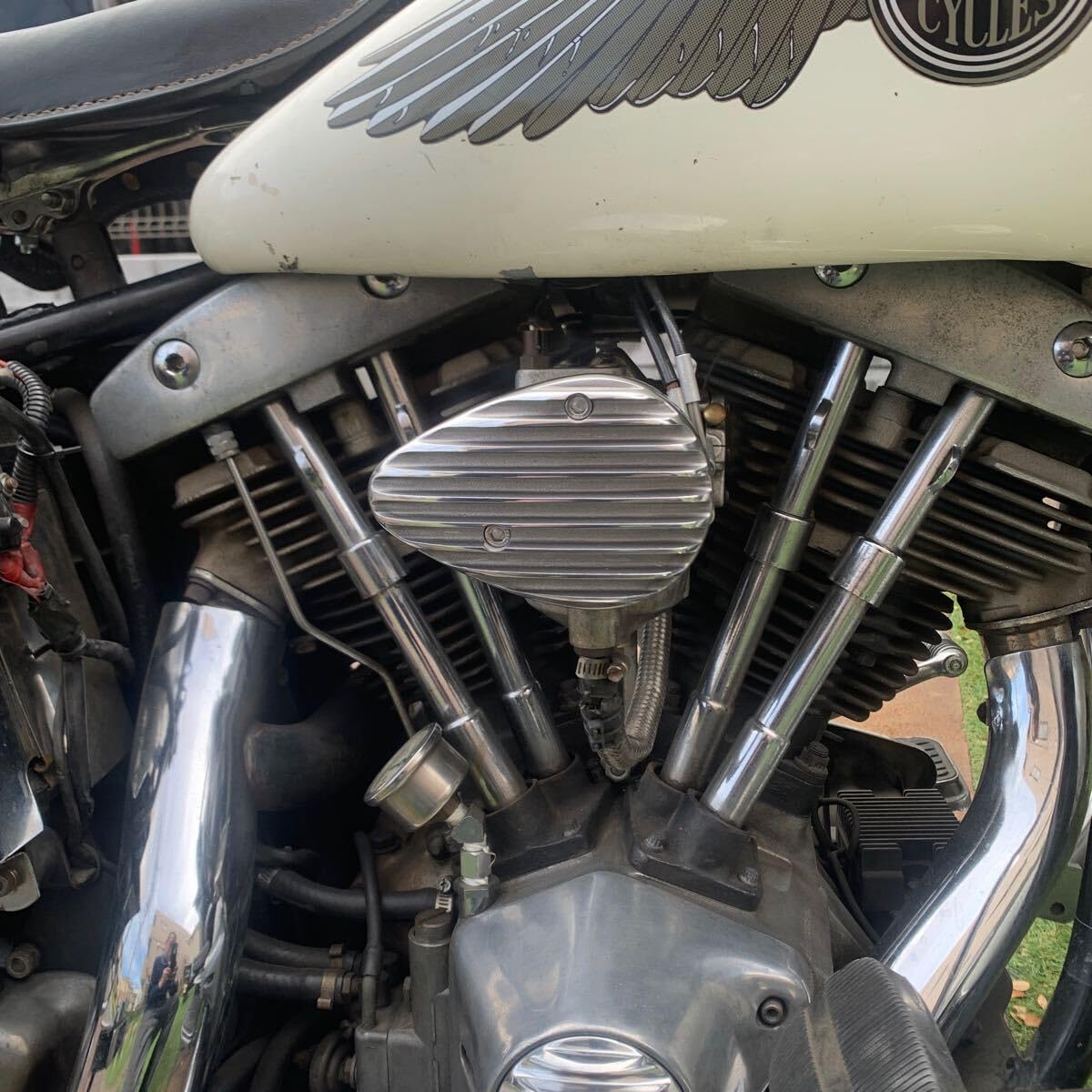 Amazon.co.jp: ハーレー Bキャブ用キャブカバーフィンタイプネット付属  