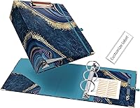 Vista 177 de Ospelelf Mini 3 Ring Binder, 2 Inch, Cute Pink Marble Binder for 5.5" x 8.5" with 5 Tab Dividers, File Folder Labels and Low Profile Clipboards