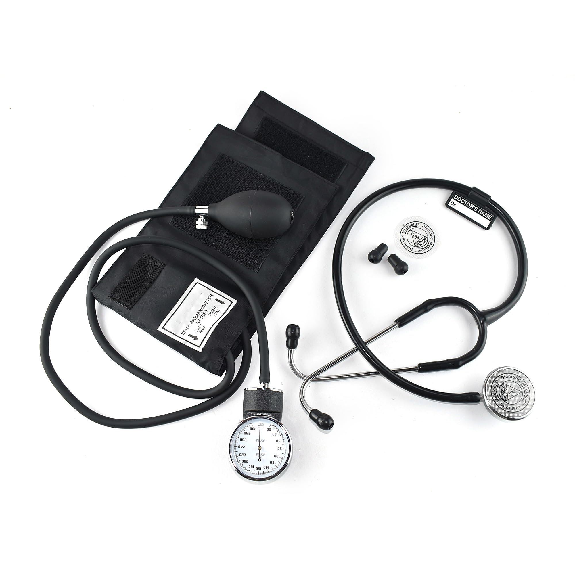 Dishan SC-0T0300 MMHG Doctor Sphygmomanometer Anroid Type Light In Weight With Diamond Stethoscope Bp Monitor (Black) (B0D421BT1M) Amazon Price History, Amazon Price Tracker