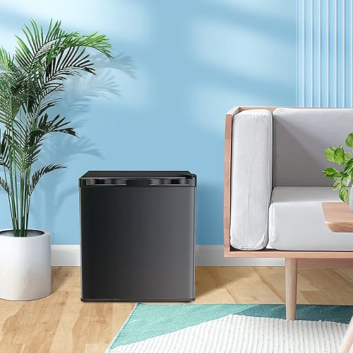 Miniatura 7 de Kismile Congelador vertical, mini congelador de 2.1 pies cúbicos con puerta individual reversible, estantes extraíbles, congelador pequeño con