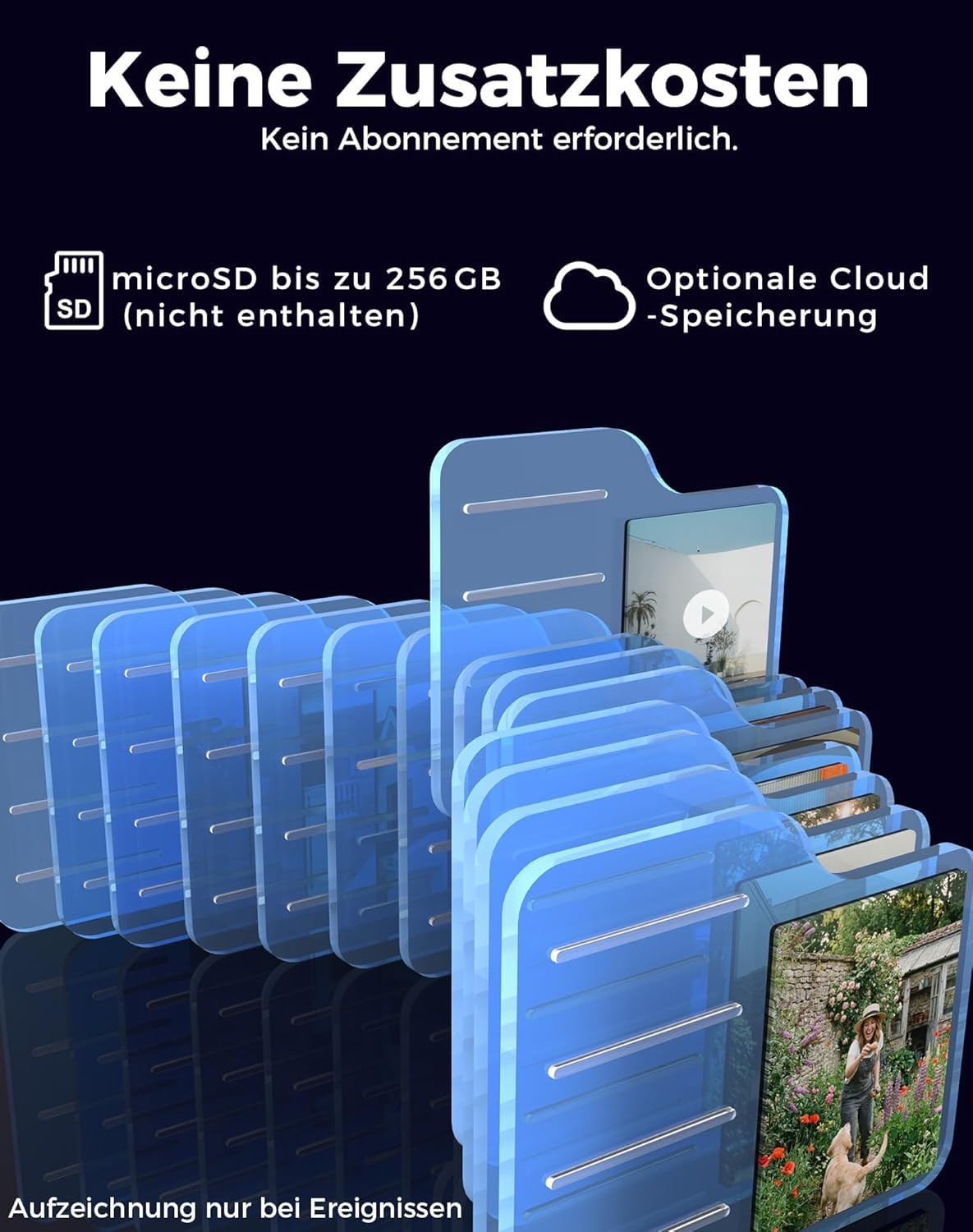 VIRTAVO 2K 3MP Überwachungskamera Aussen Solar, Kamera Aussen Akku, Starlight Farb‑Nachtsicht, 2.4GHz Kabellos mit PIR‑Bewegungserkennung, 2‑Wege Audio, SD/Cloud ohne Pflicht‑ABO, SF1
