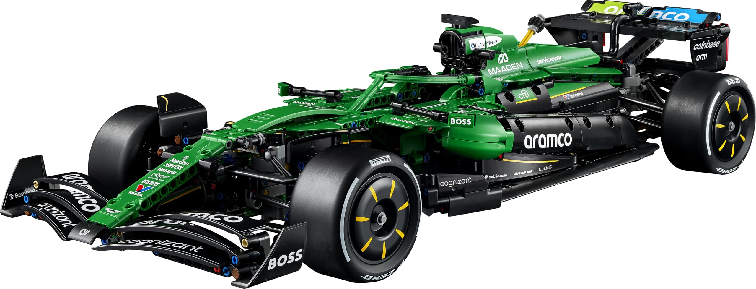 LEGO Technic Aston Martin Aramco AMR25 Formel 1 Rennwagen - Modellbau für Erwachsene - Rennauto mit V6-Motor, Differential & DRS-Aktivierung - Geschenkidee für Racing- & Motorsport Fans - 42240