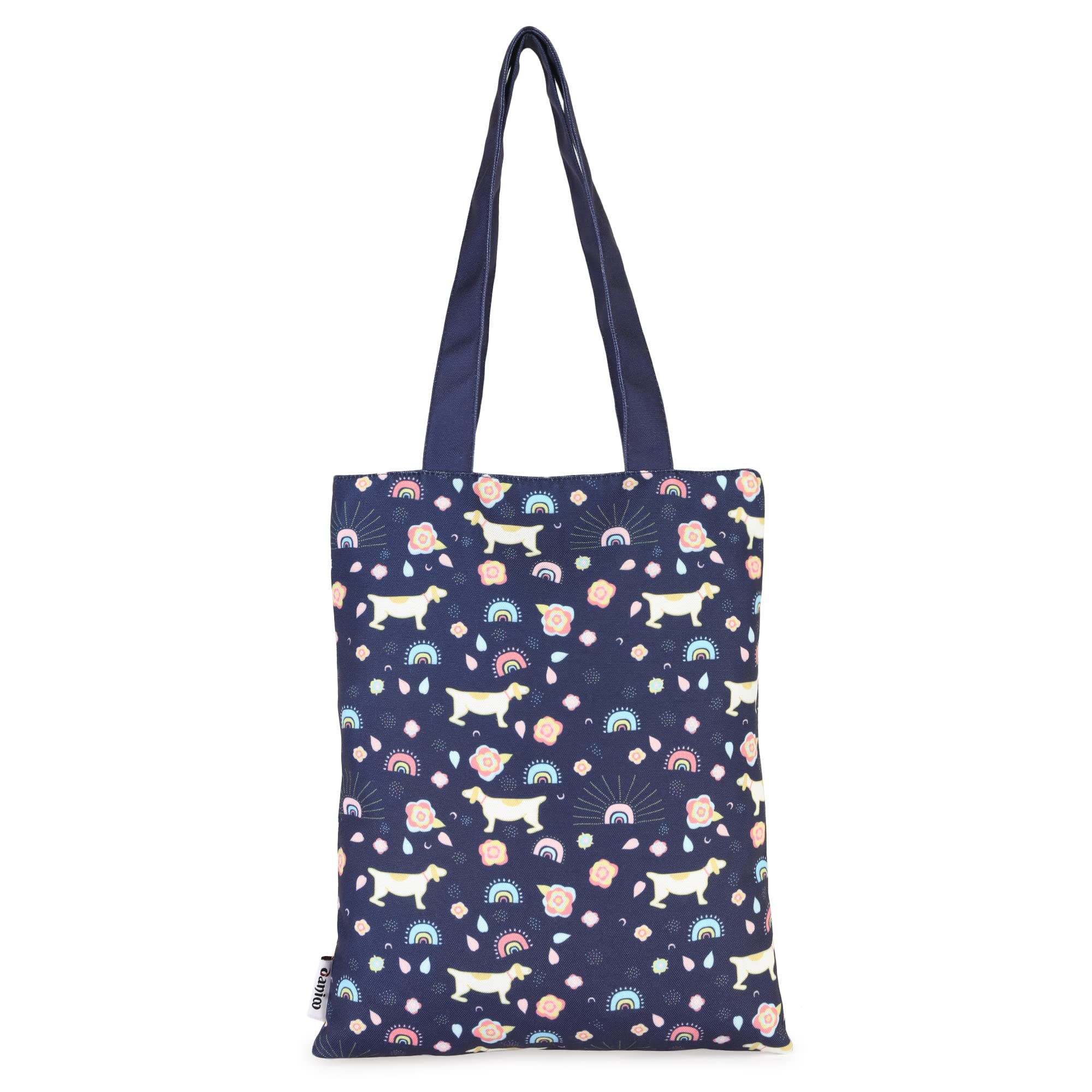 DANIOO Canvas Tote Bag with Zipper for Women and Girls Stylish Multipurpose College Everyday Use Travel Shopping Bag In Blue Color Pack Of 1 (B0BTPQKJRM) Amazon Price History, Amazon Price Tracker