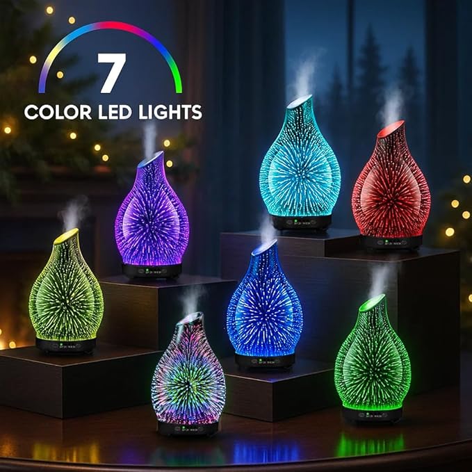 Difusor de Aromas Esenciales JOYOLO 120ML con Luces LED y Apagado Automático miniatura 5