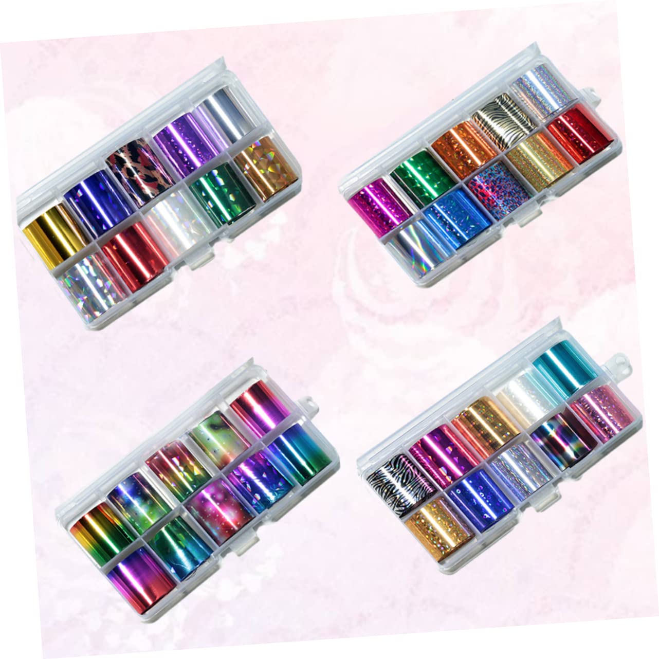 Healeved 12sets Adesivi Per Unghie Auto-adesivi Design Di Stellato Accessori Per Manicure Alla Moda Per Donne e Stili Unici Perfetti Per Eventi e Feste