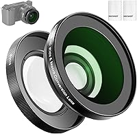 Vista 12 de NEEWER Lente gran angular compatible con Sony ZV-1 II (ZV-1 M2), 2 en 1 HD 0.709 in gran angular + lente macro adicional 10X con tubo de extensión