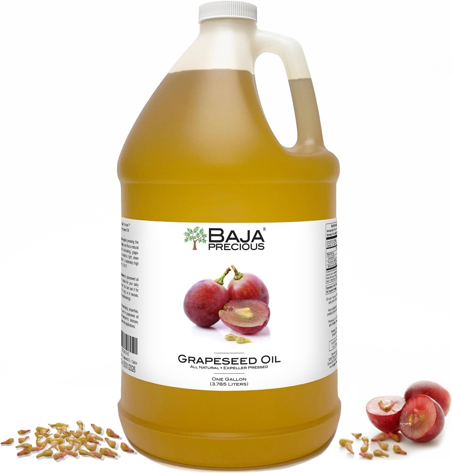 - Baja Precious - Grapeseed Oil, 1 Gallon