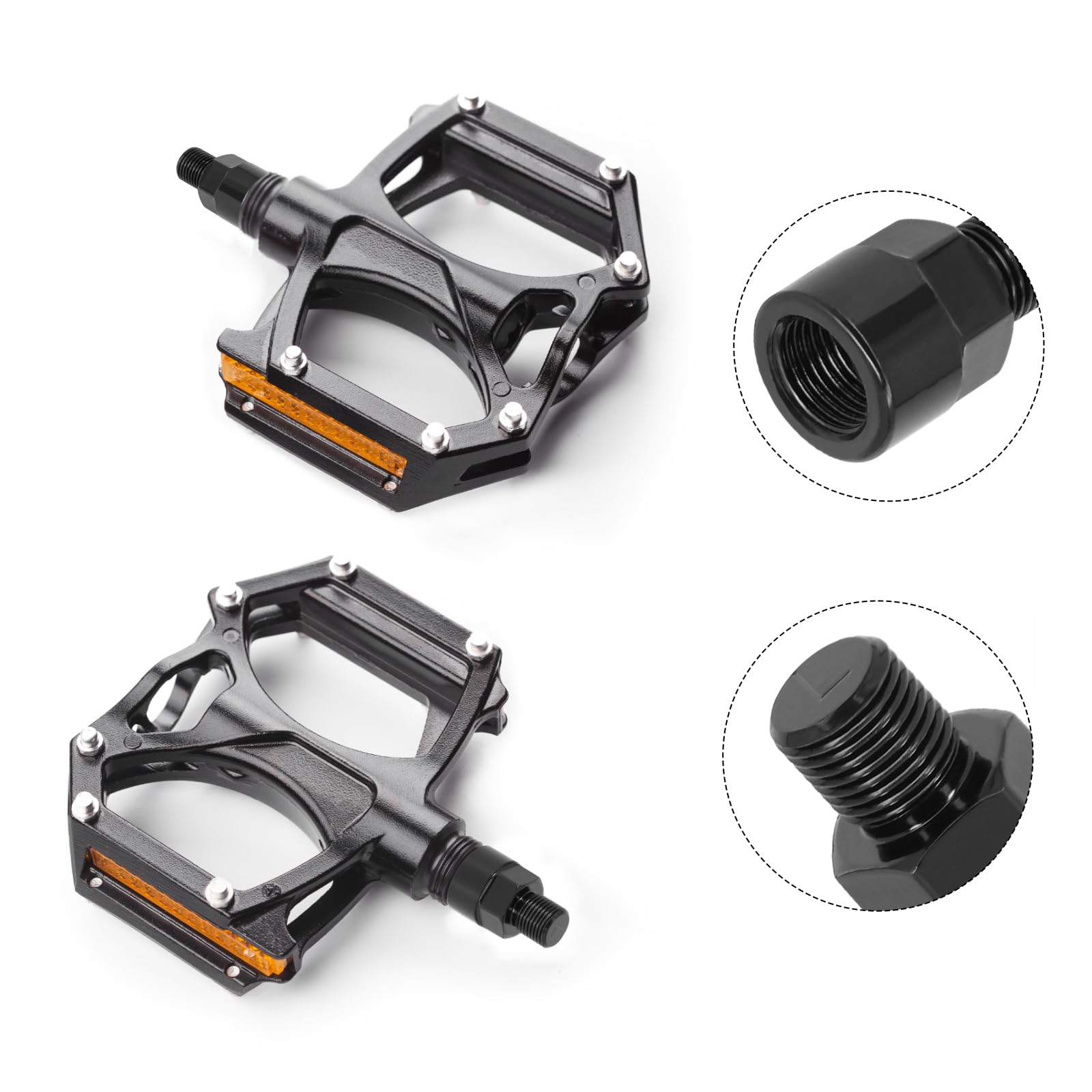 1 Paire De Rallonges De Pédales De Vélo, Vtt, Adaptateur De Pédale En