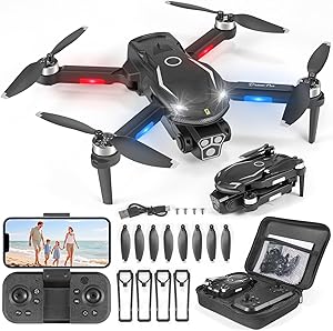 Drohne mit Kamera HD 4K,RC Faltbare FPV WiFi Live Ãœbertragung Drohne für Kinder Anfänger,2 Akku Lange Flugzeit,Headless M…