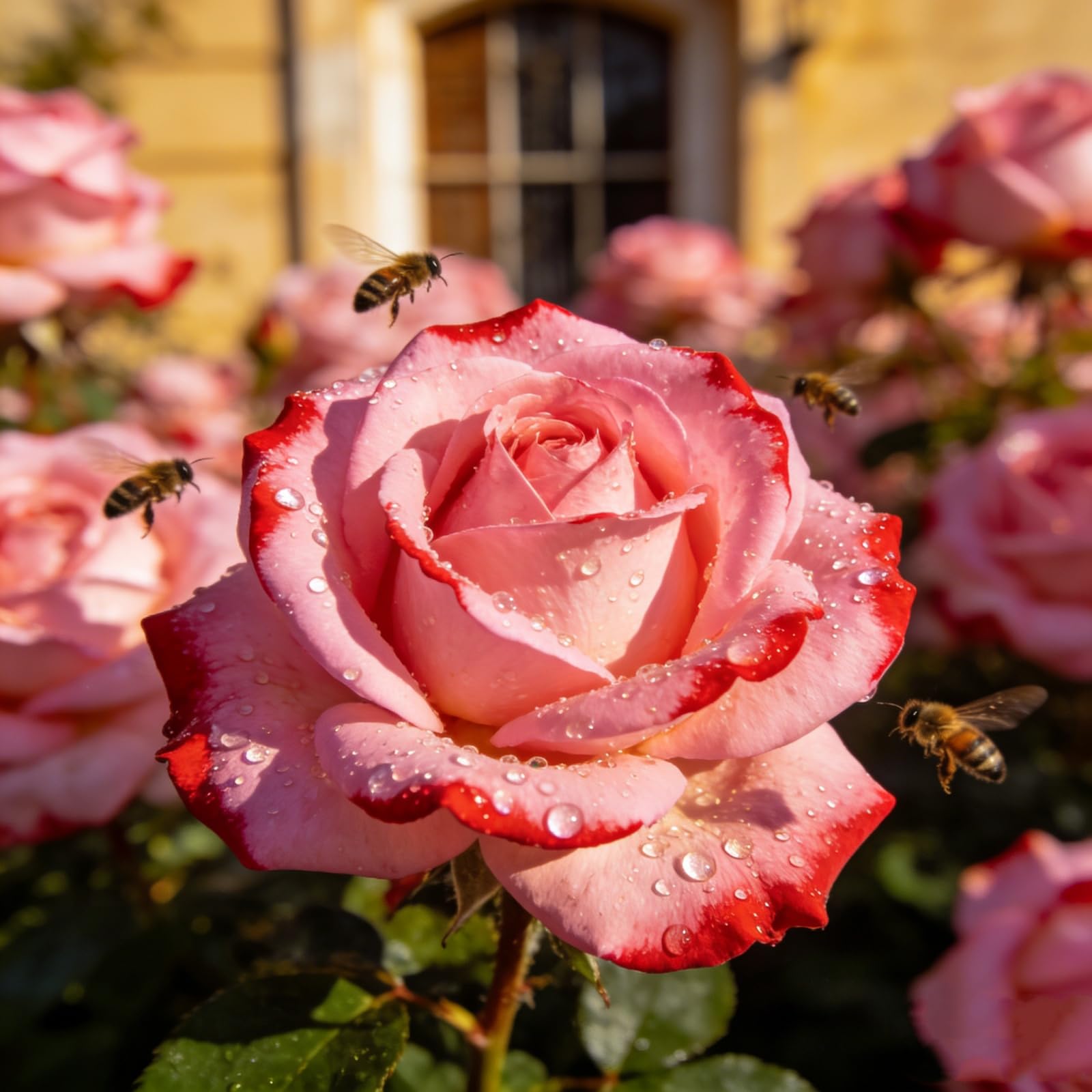 Rosa, Varietà Floreale Versatile per Aiuole, Vasi e Decorazioni Esterne-3bulbi -i