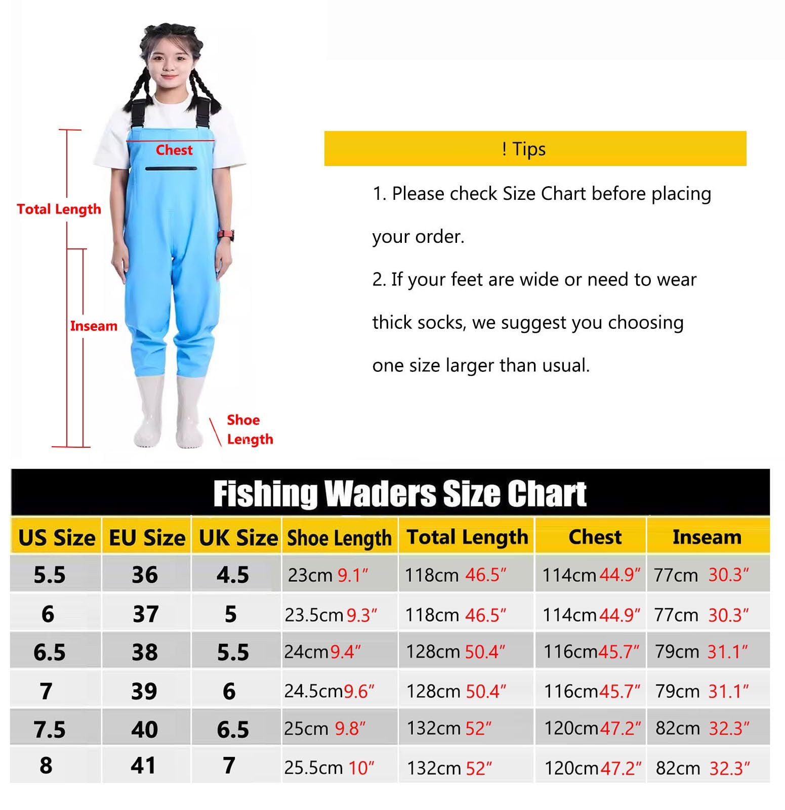 Waders de pêche