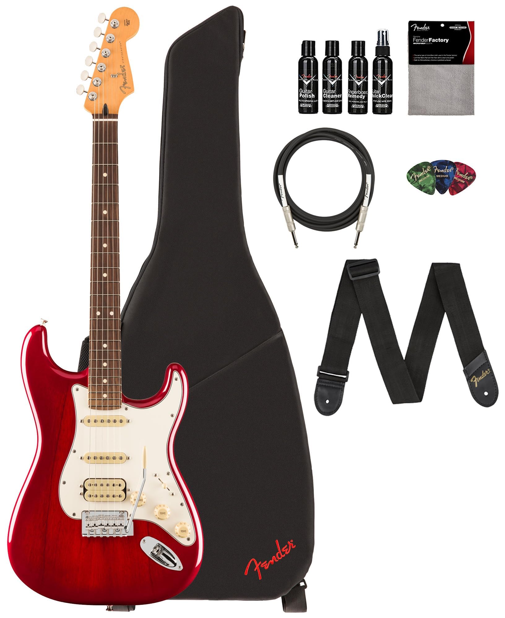 ほぼ新品フェンダーFender Stratocaster CherryBurst Amazon.com: Fender Player II Stratocaster HSS - Transparent Cherry