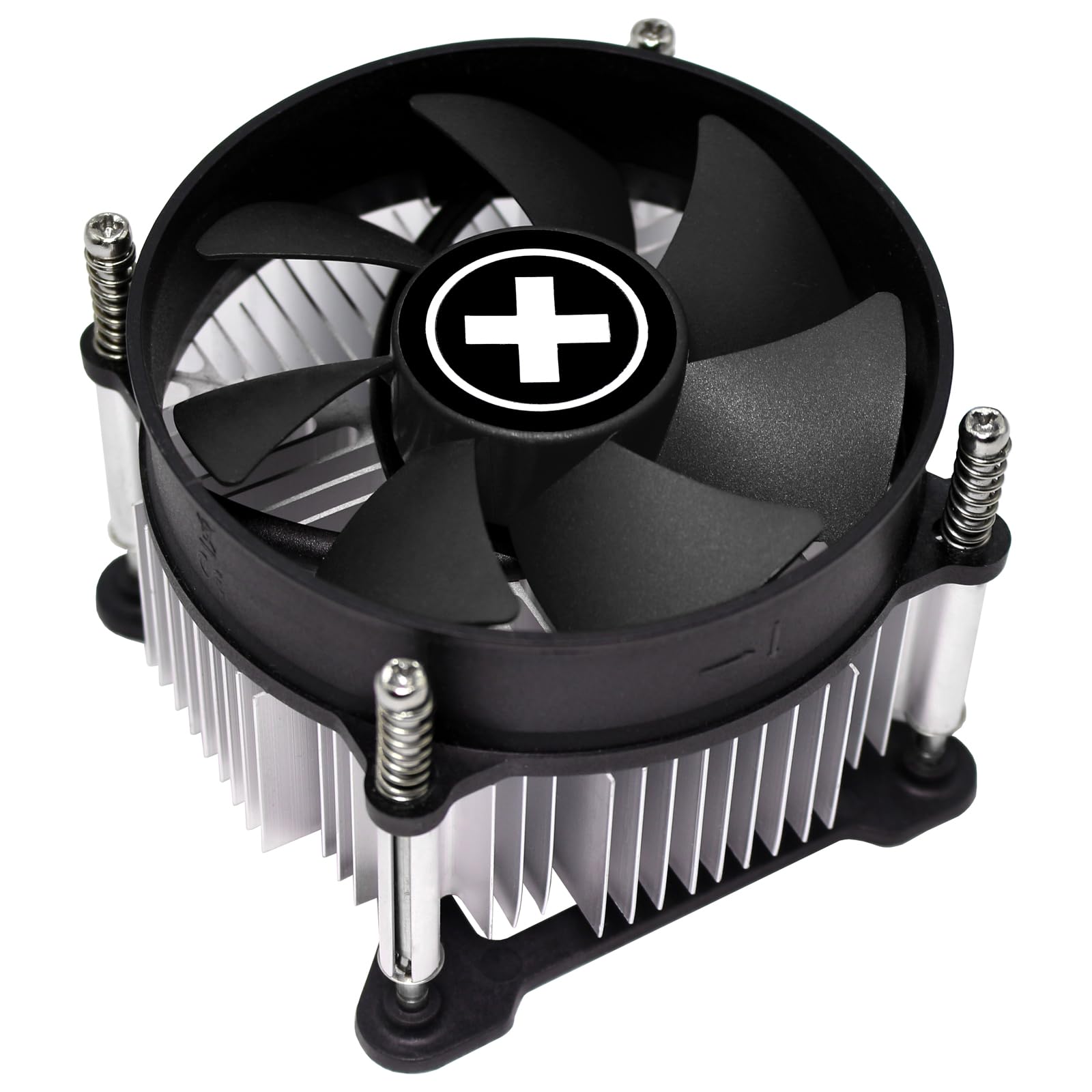 Xilence I350PWM.B Intel CPU Low Profile chłodnica, LGA 1954/1851/1700, 110 W TDP, Top Blow, cichy wentylator PWM 92 mm, łatwy montaż, z płytą tylną, optymalny do umiarkowanego zapotrzebowania na