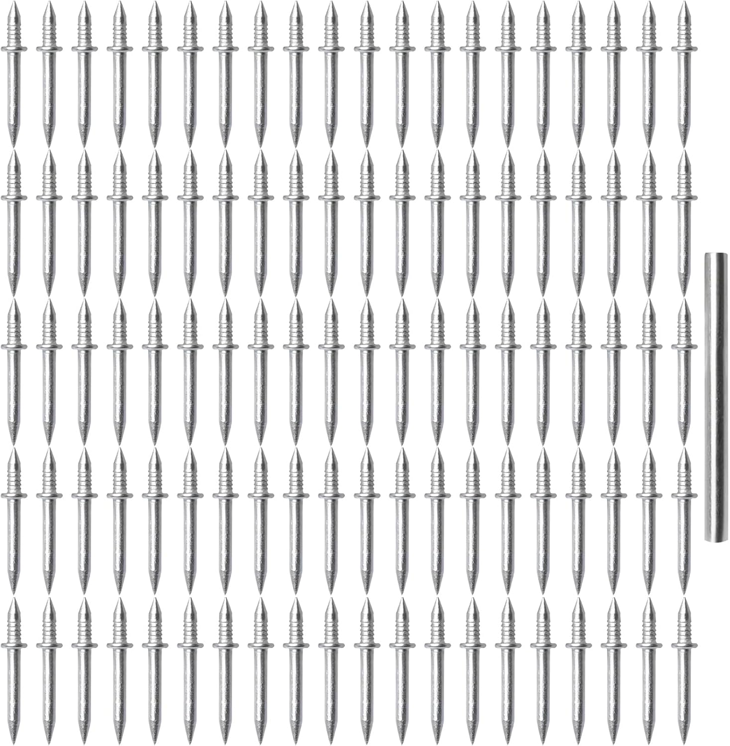 No Mark Nails - Invisible Seamless Fasteners,100 Pieces Skirting Thread Wood Nail - for Indoor Wall Molding Installation Workshop Crafting Repair Work Carpentry