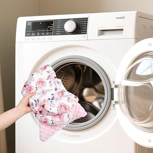 Miniatura 8 de SWESEN Inserto de asiento de automóvil infantil con 3 fundas de correa, soporte para la cabeza del asiento de automóvil para niñas, suave cojín 3 en