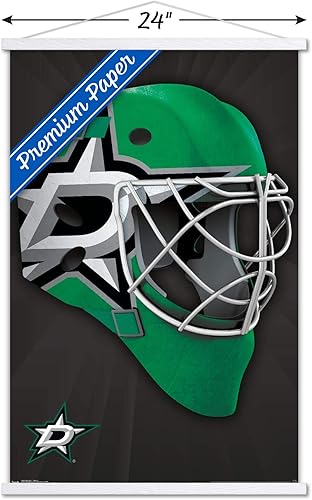 Miniatura 68 de Trends International NHL Dallas Stars - Póster de pared con máscara 16, 22.375 x 34 pulgadas, versión enmarcada en negro Versión con marco negro