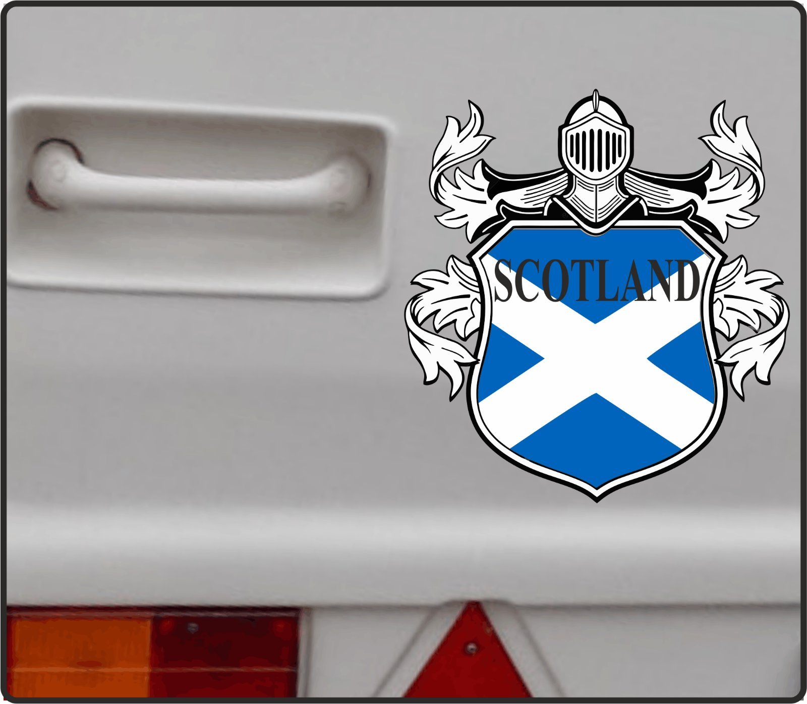 Scotland Coat of Arms, Caravan Sticker Decal Caravan Sign Camper Humor Motor Home Funny Sign