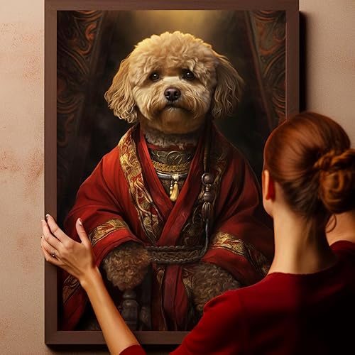 Miniatura 315 de Thuan Chow Chow Retrato de mascota con disfraz real de perro en un disfraz retrato de perro con vestimenta Retrato medieval de mascota retrato