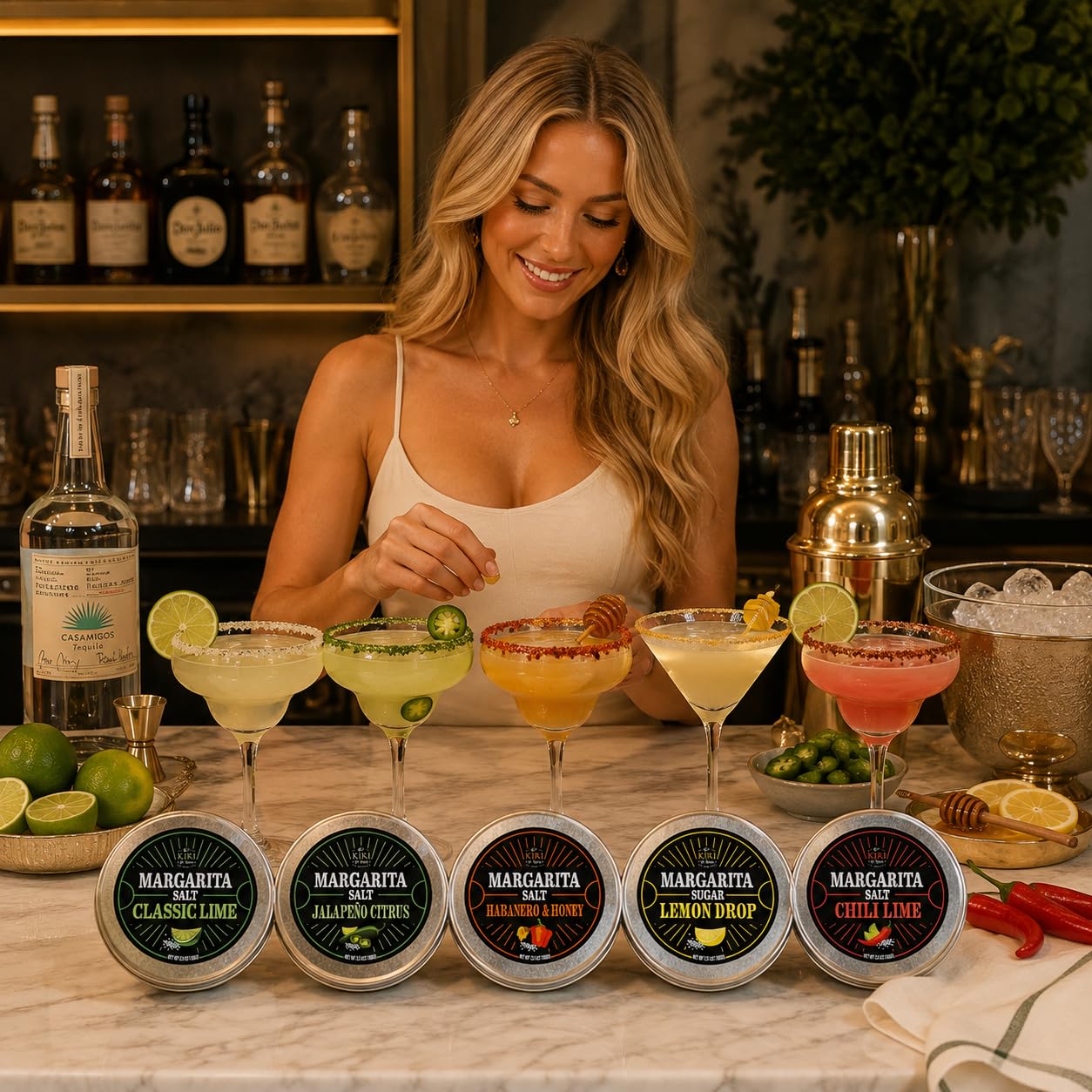 Margarita & Cocktail Salt Rimmers - 5 Pack -4 Margarita & Cocktail Salt Rimmers - 5 Pack -4