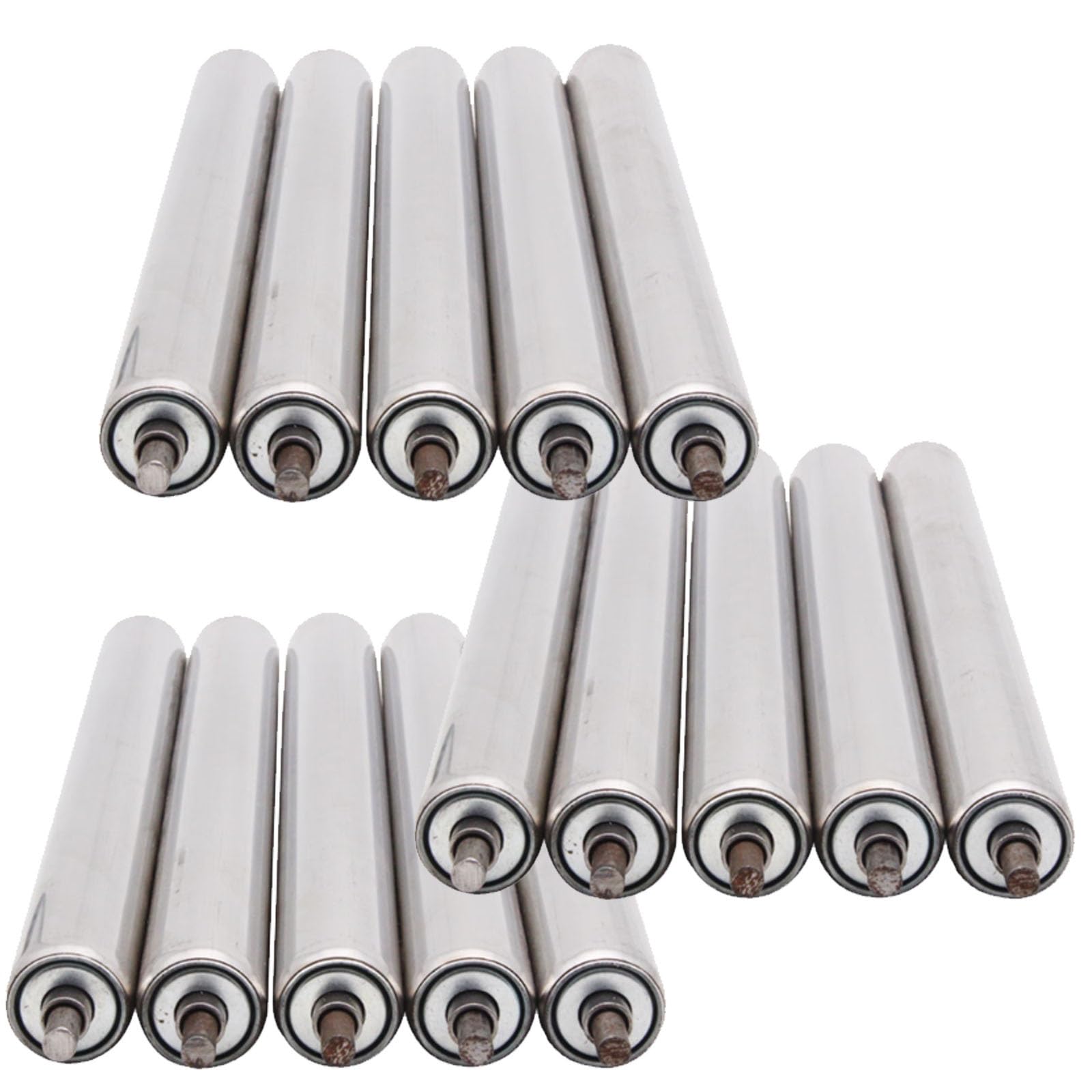 Rouleaux de convoyeur en acier robustes 1,5 po à haute fluidité pour transmission par gravité