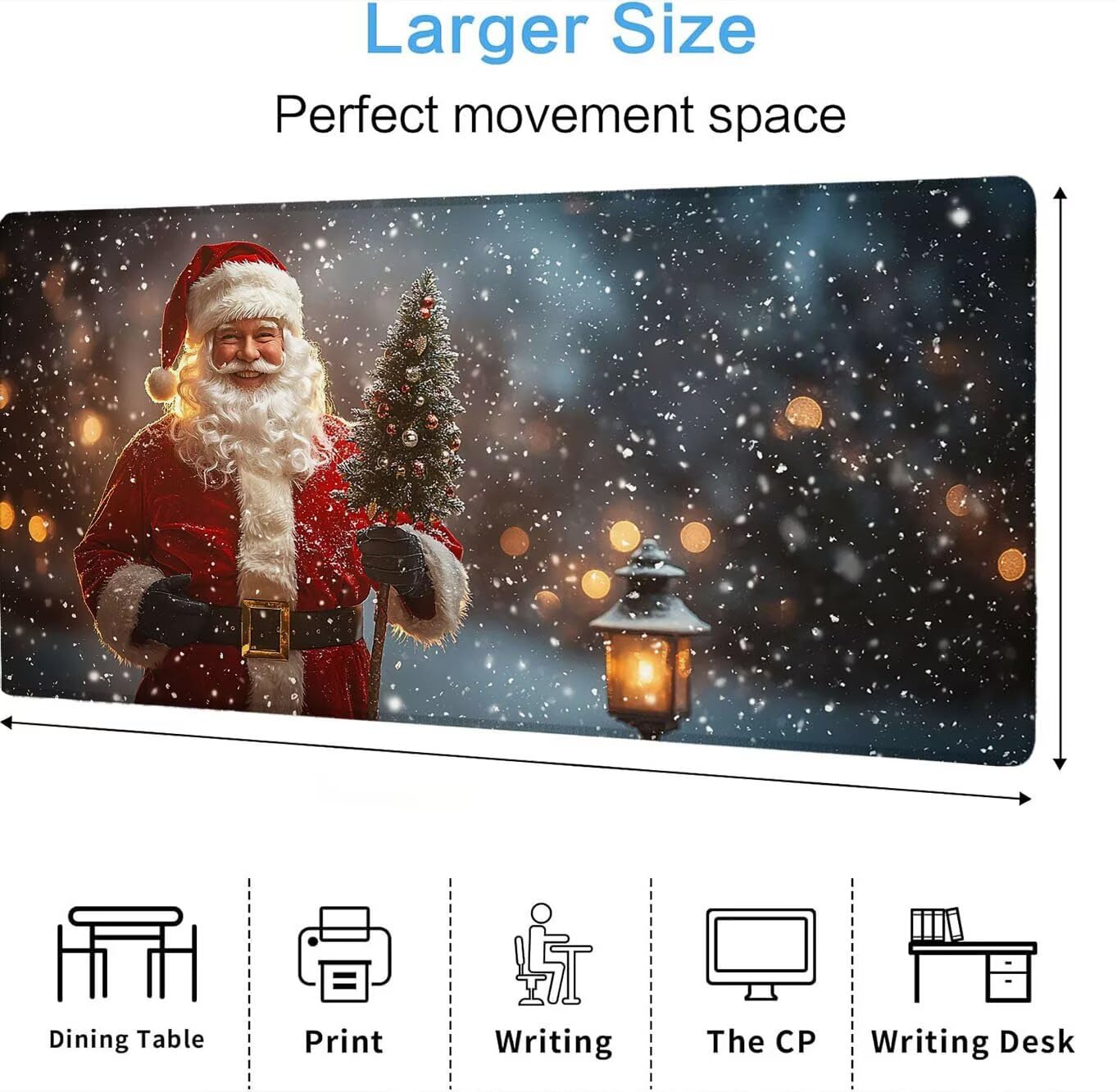 Podkładka pod mysz, podkładka pod mysz XXL 1200 x 600 mm podkładka pod mysz dla graczy, wodoodporna gumowa podstawa, duża, podkładka pod mysz do gier szyte krawędzie wodoodporna antypoślizgowa, domowa
