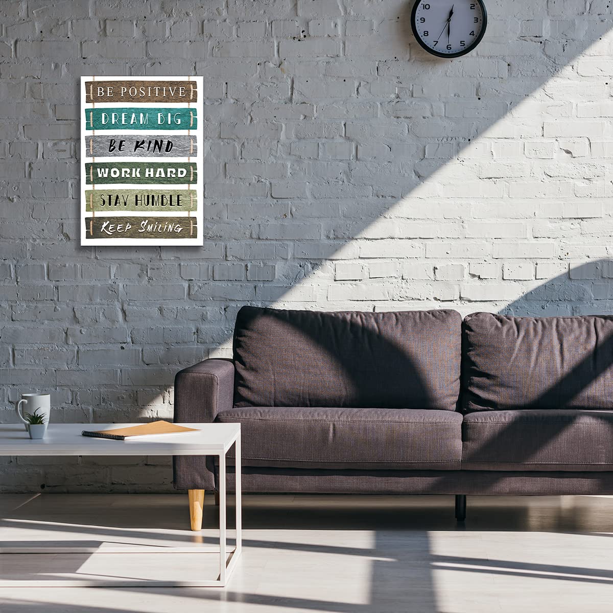 Stampa Su Tela Con Frase Ispiratrice – Quadro Colorato 30x40 Cm, Pronto Da Appendere