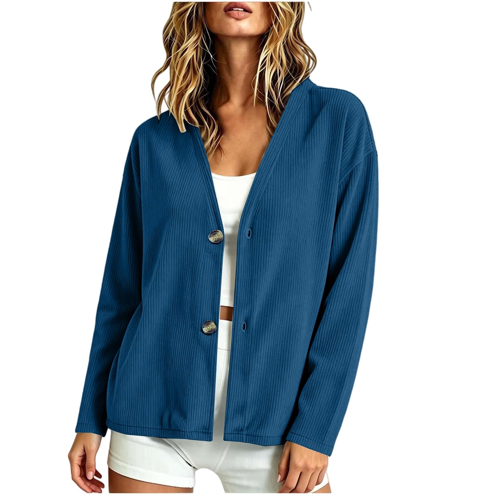 Cárdigan Tops Mujer Verano Tallas Grandes Mujer Tops Elegante Pana