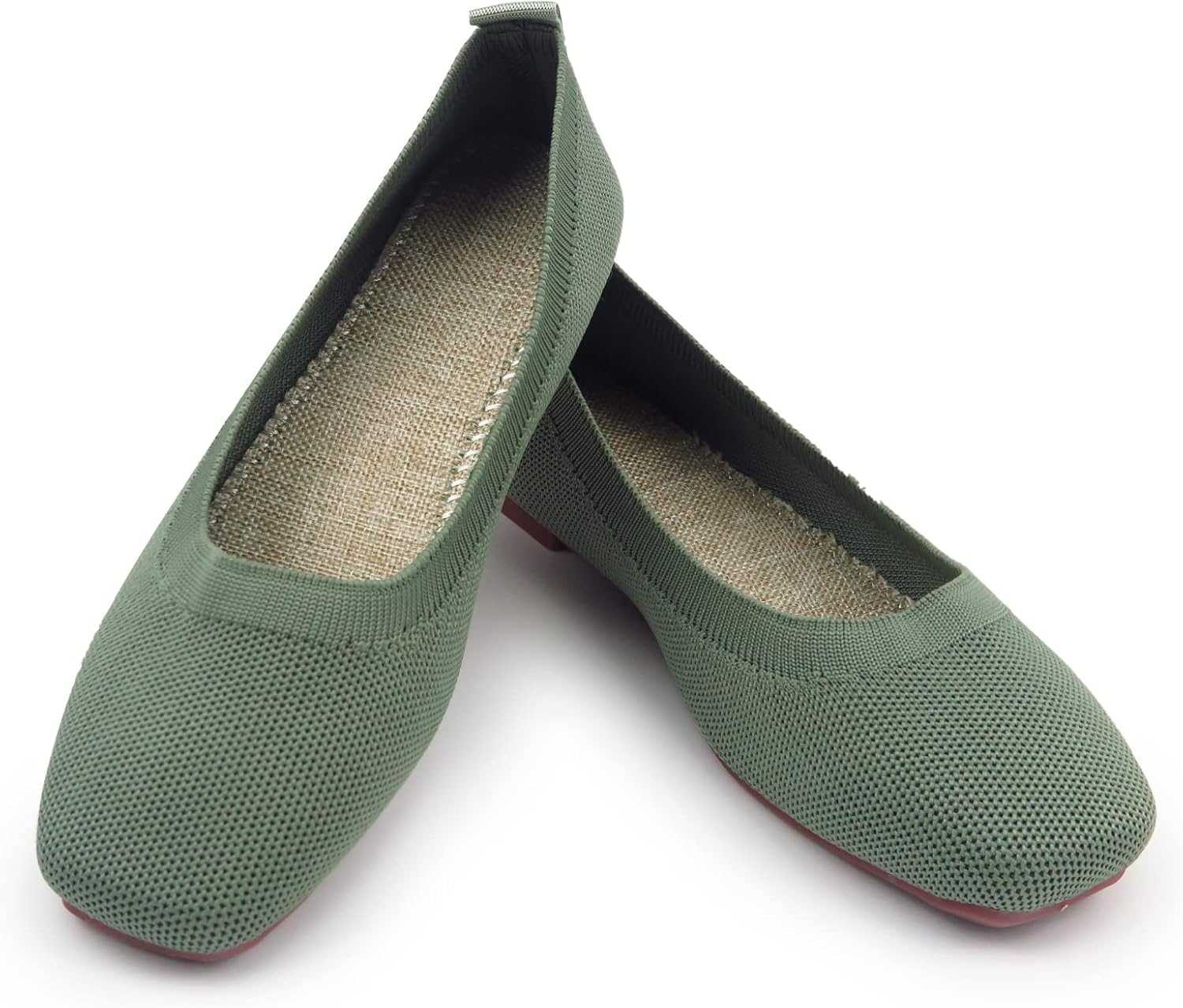 RVROVIC Women Flat Shoes Knitted Lightweight Slip-on Loafers Breathabel Soft Comfortable Ballet Flats - Image 3