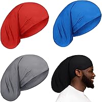 Vista 7 de 4 piezas unisex para rastas de cabello largo, para dormir, accesorios para el cabello, para hombres y mujeres