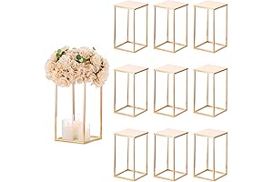 Sziqiqi Gold Geometric Centerpieces for Table