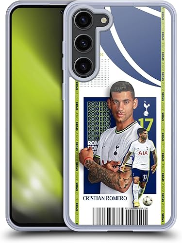 Head Case Designs Tottenham Hotspur F.C. Cristian Romero 202223 First Team - Funda de gel suave con licencia oficial compatible con Samsung Galaxy